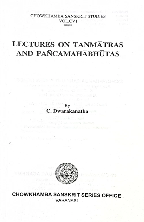 Lectures on Tanmatras and Pancamahabhutas